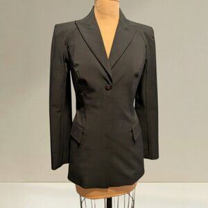 PLEIN SUD Y2K Black Blazer W. Nipped Waist 44/12